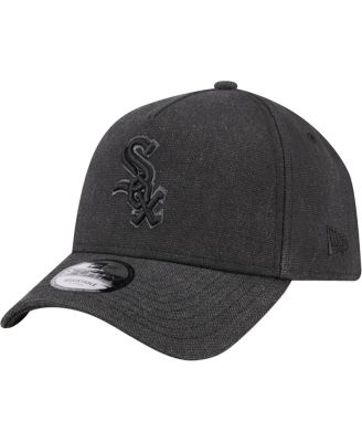 New Era - Men's Charcoal Chicago White Sox Logo Essentials 9FORTY A-Frame Adjustable Hat