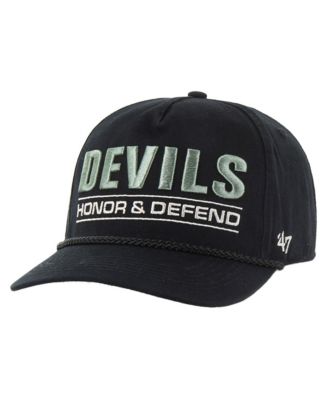 Men's Black New Jersey Devils OHT Military Appreciation Homeland Honor and Defend Hitch Adjustable Hat