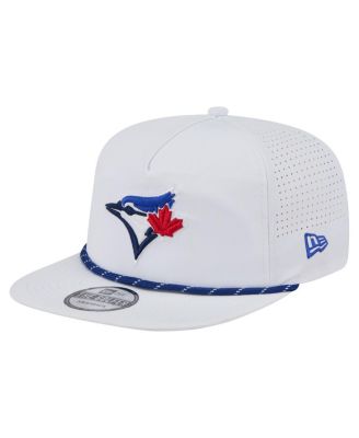 Мужская кепка-снэпбэк для гольфа Toronto Blue Jays с перфорацией New Era, белого цвета
