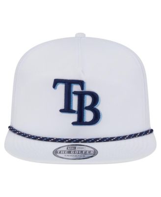 Мужская белая кепка-снэпбэк для гольфа Tampa Bay Rays с перфорацией New Era
