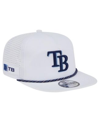 New Era - Men's White Tampa Bay Rays Perforated Golfer Snapback Hat