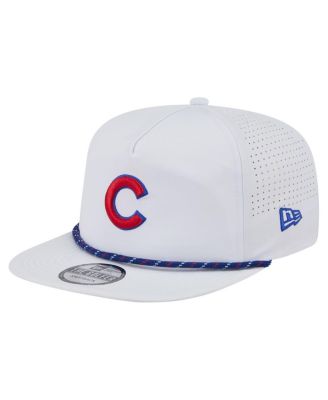 Мужская белая кепка-бейсболка для гольфа Chicago Cubs с перфорацией New Era