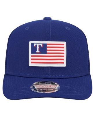 Men's Royal Texas Rangers Flag 9SEVENTY COOLERA Stretch-Snap Hat