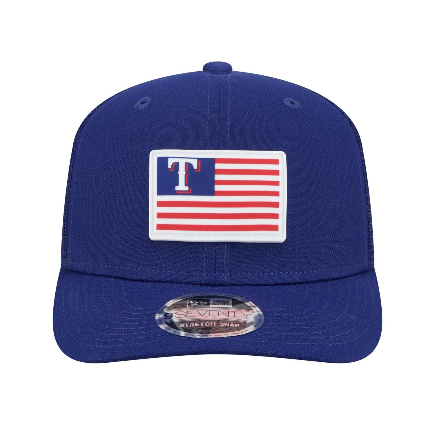 Men's Royal Texas Rangers Flag 9SEVENTY COOLERA Stretch-Snap Hat