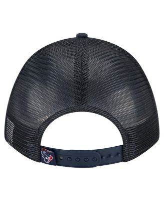 Men's Navy Houston Texans Active Minimalist M-Crown A-Frame 9FORTY Adjustable Hat