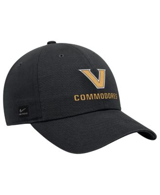 Мужская черная кепка Nike Vanderbilt Commodores 2025 с регулируемой посадкой на поле