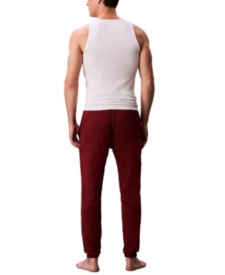 Современные мужские пижамные брюки из хлопка с логотипом Calvin Klein