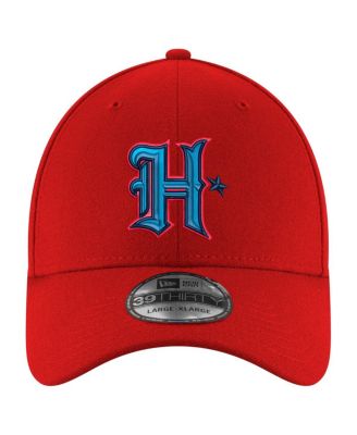 Мужская красная шапка Houston Texans Throwback Crawl Standard 39-го размера Flex от New Era