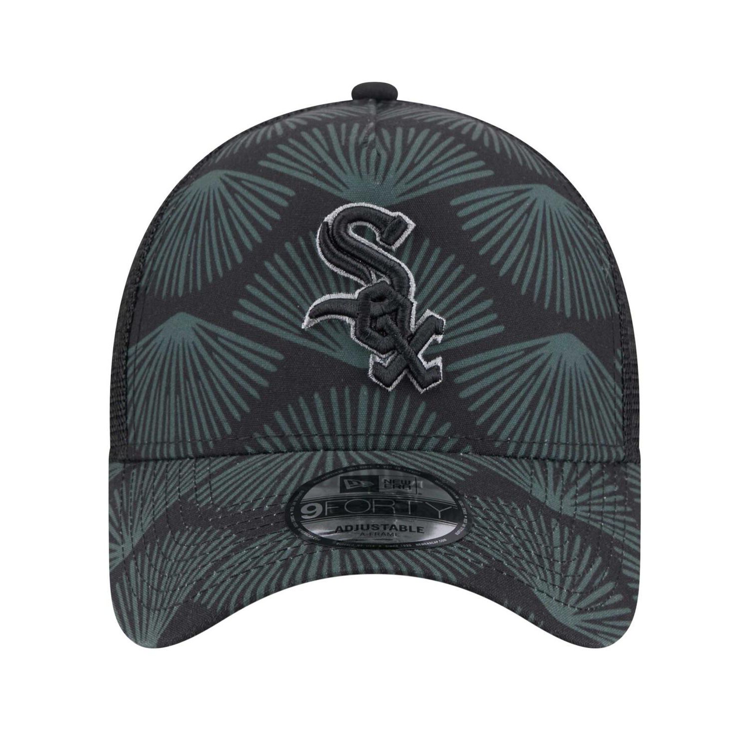 Men's Black Chicago White Sox 9FORTY A-Frame Trucker Adjustable Hat