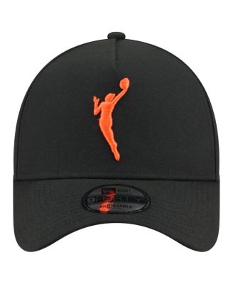 Men's Black WNBA Gear Core Logo A-Frame 9FORTY Adjustable Hat