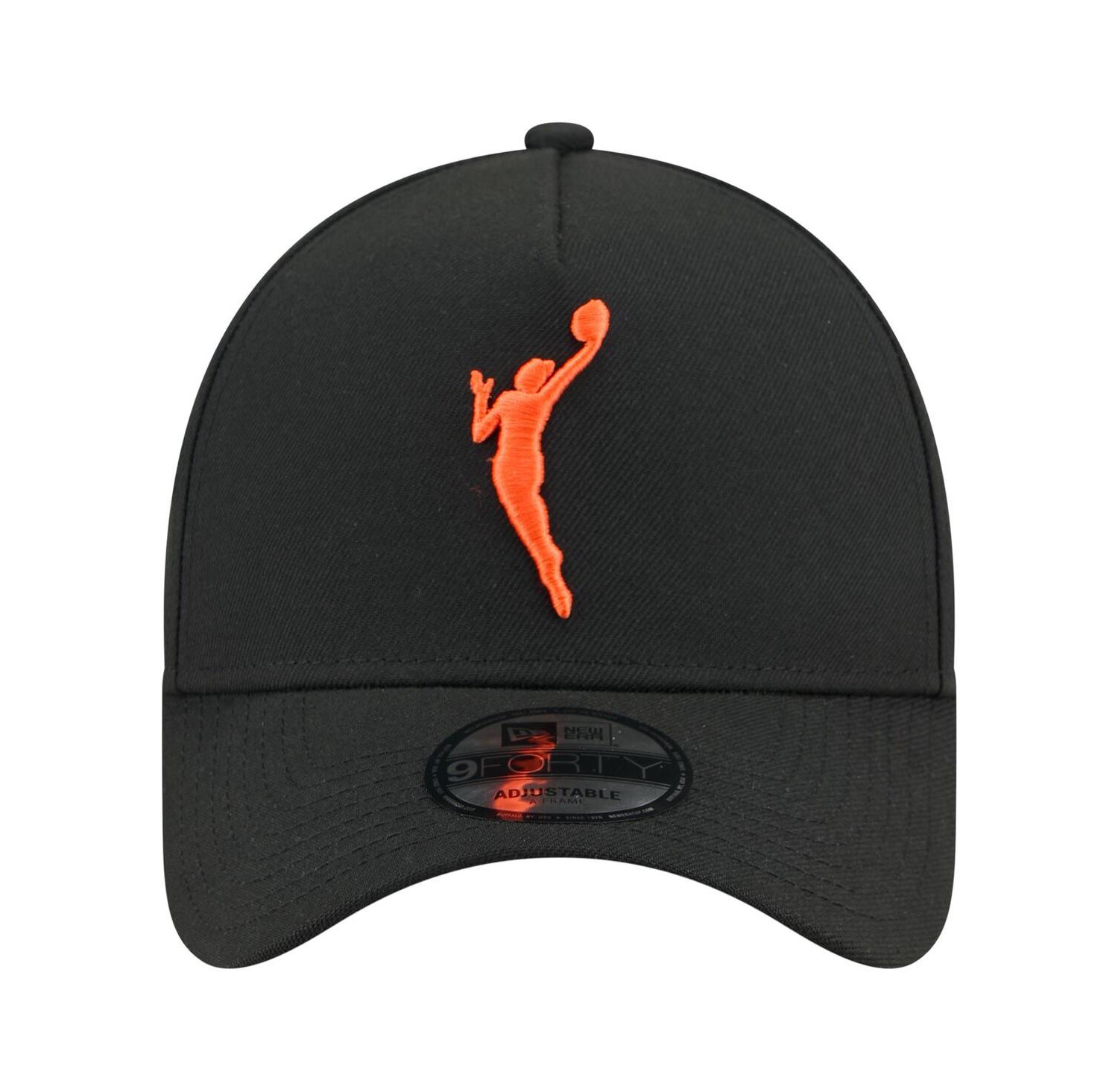 Men's Black WNBA Gear Core Logo A-Frame 9FORTY Adjustable Hat