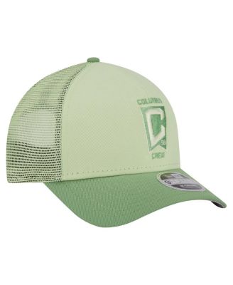 Men's Green Columbus Crew Color Pack 9FORTY M-Crown A-Frame Adjustable Trucker Hat