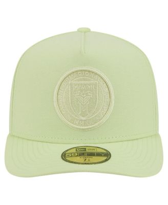 Мужская приталенная шляпа New Era зеленого цвета Inter Miami CF Color Pack A-Frame 59FIFTY от New Era