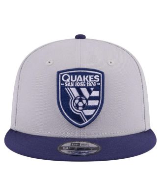 Мужская двухцветная кепка-бейсболка New Era серого цвета San Jose Earthquakes Color Pack размером 9 футов 5 дюймов
