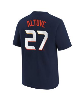 Big Boys and Girls Jose Altuve Navy Houston Astros Fuse City Connect Name Number T-Shirt
