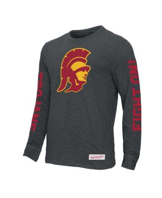 Мужская футболка с длинным рукавом Charcoal USC Trojans Team Pride от Mitchell & Ness