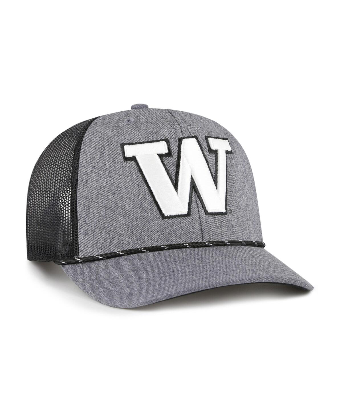 '47 Brand Men's Gray Washington Huskies Carbon Rope Adjustable Hat