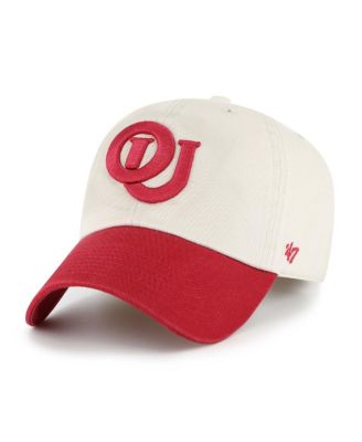 Брендовая мужская кремовая шляпа Oklahoma Sooners Grand Stand Clean Up с регулируемой головкой 47-го года выпуска.