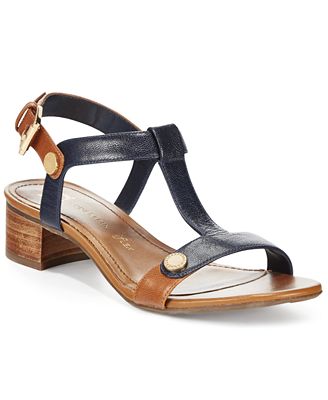 Anne Klein Ebber T-Strap Sandals - Sandals - Shoes - Macy's