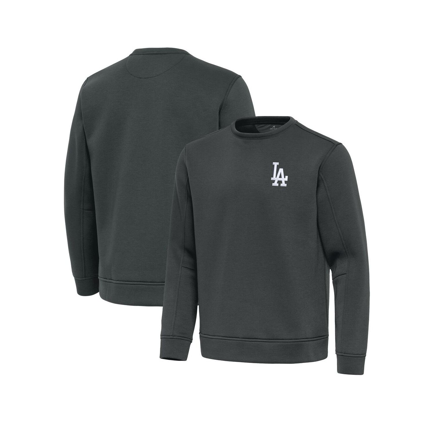 Men's Pewter Los Angeles Dodgers Relevant Lightweight Pullover Sweatshirt