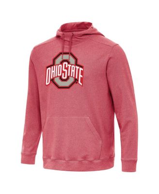 Антигуа мужчин, Хизер Алые штата Огайо штата Огайо облако пуловер толстовка с капюшоном