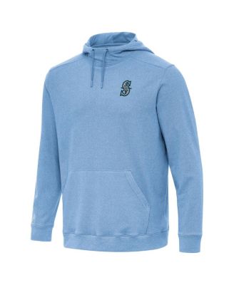 Мужская толстовка-пуловер Heather Powder Blue Seattle Mariners Cloud от Antigua