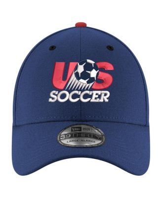 Мужская темно-синяя шляпа New Era USMNT 1986 в стиле ретро 39-ГО размера Flex