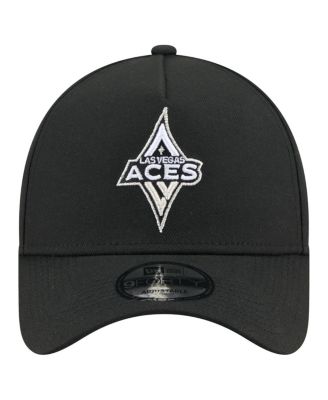 Мужская черная шляпа с логотипом Las Vegas Aces Core A-образной оправы New Era с регулируемой длиной 9 футов
