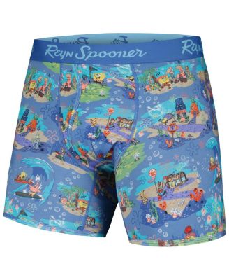 Мужские синие трусы-боксеры SpongeBob SquarePants Aloha от Reyn Spooner от Bikini Bottom