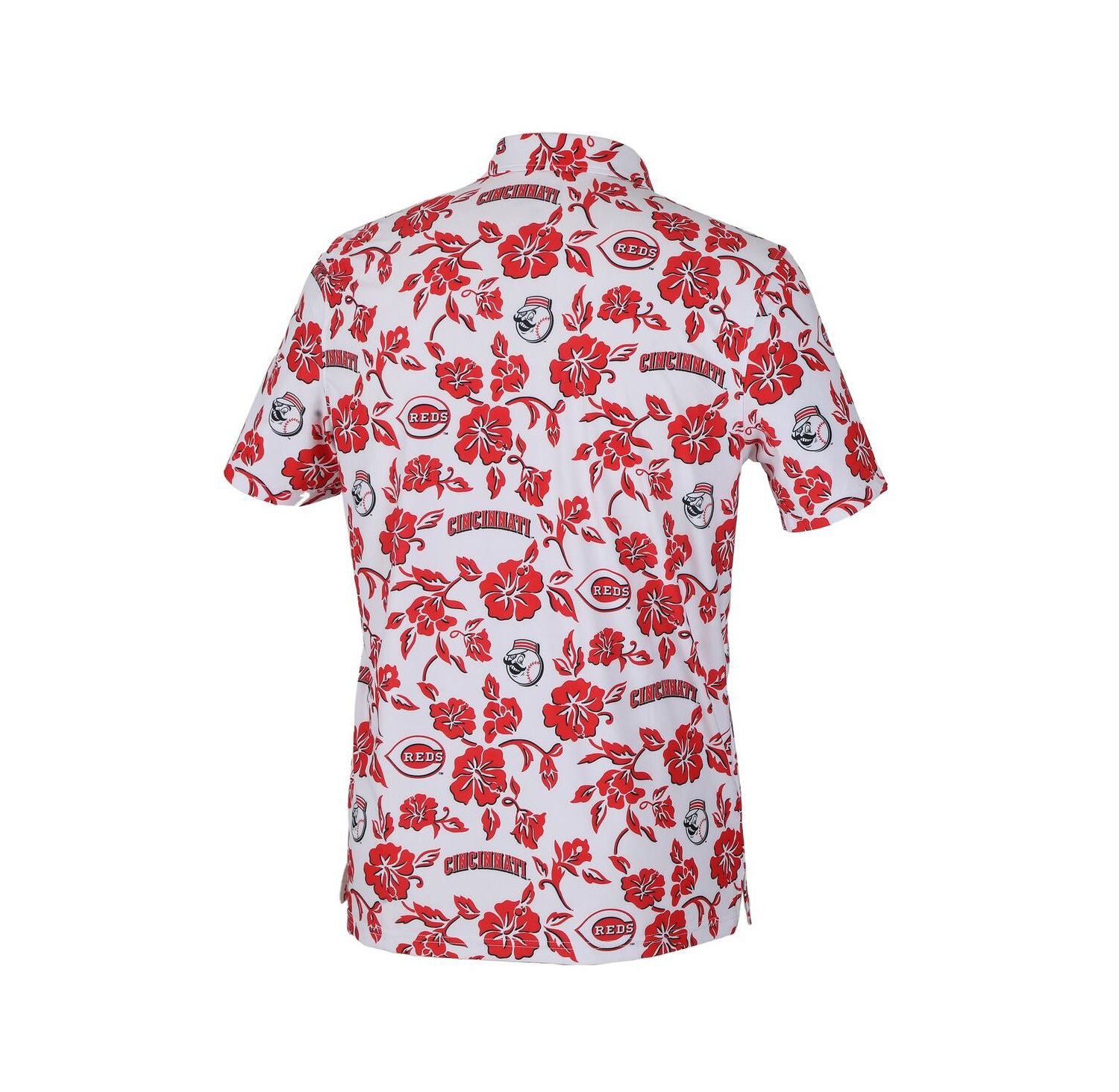 Men's White Cincinnati Reds Pua Performance Polo Shirt