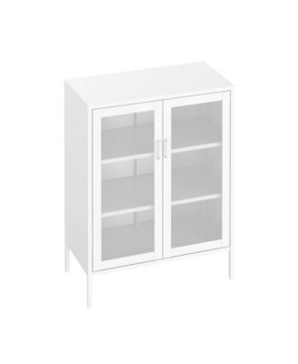 Amelia 31.5" Modern 3-Shelf Accent Cabinet