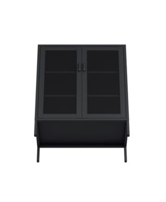 Amelia 31.5" Modern 3-Shelf Accent Cabinet