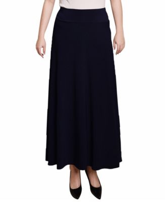 スカート L'Appartement Navy Maxi Skirt 38 NY Collection Petite Wide Yoked Maxi Skirt - Macy's