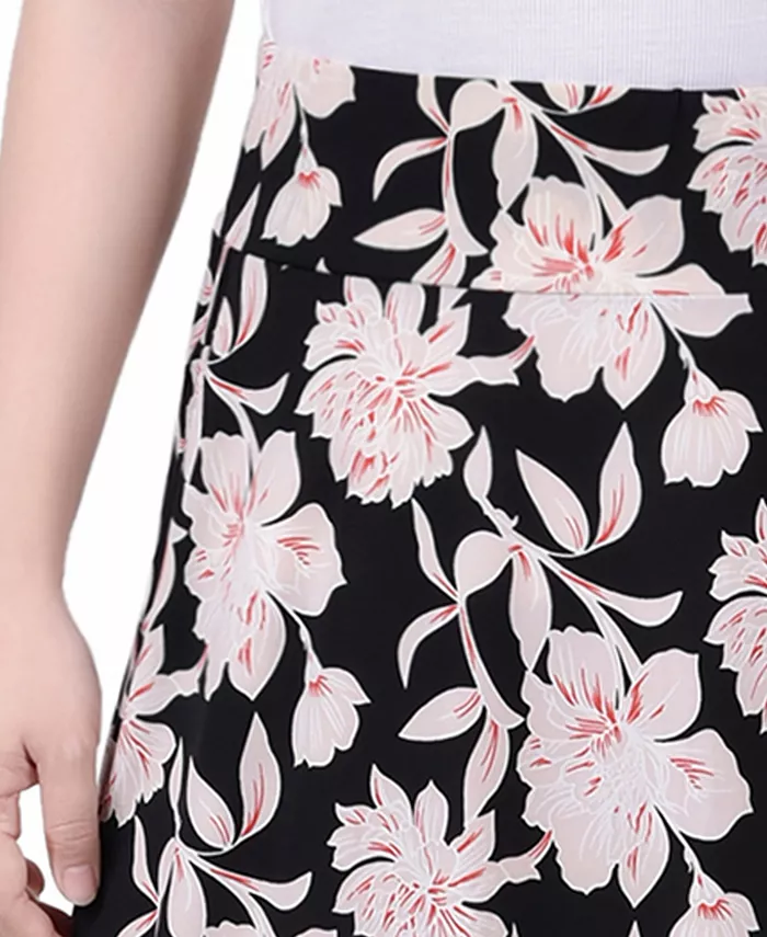 Petite Wide Waisted Knee Length Skirt - thumbnail 8