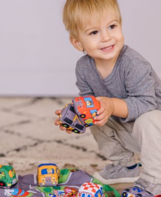 Melissa & Doug Take-Along Town Play Mat- 9 Vehicles - With Storage Bag