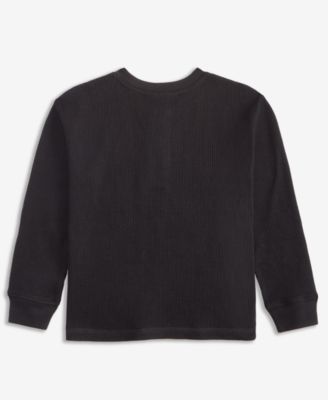 Toddler Boys Thermal Henley Shirt