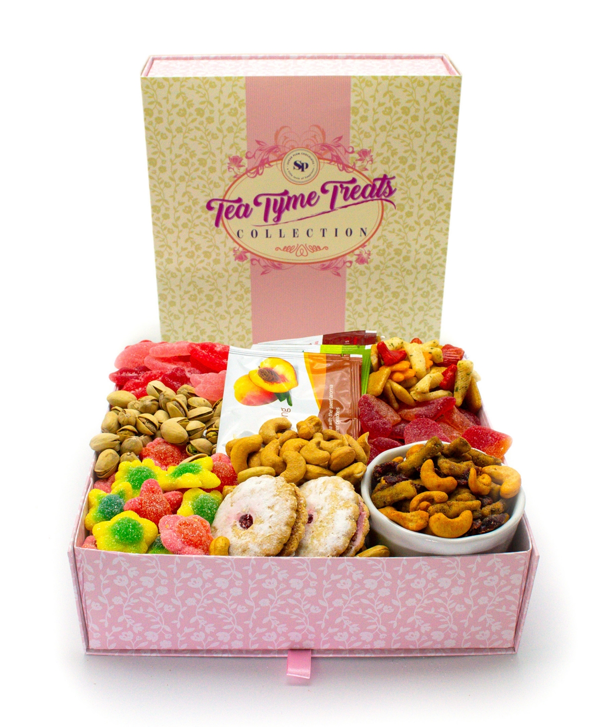 Sugar Plum Chocolates Tea Tyme Collection Box, 9 Pieces