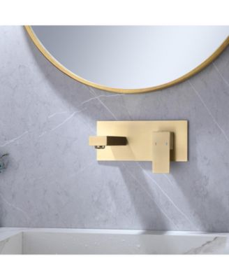 Single-Handle Wall Mount Bathroom Faucet