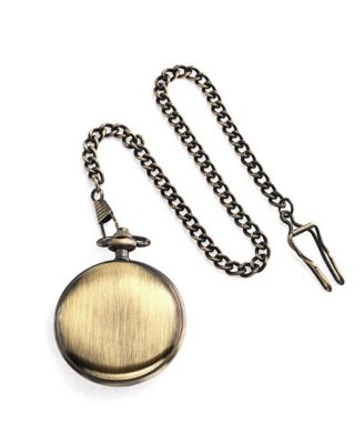 Блестящие ювелирные изделия Карибский Пират, Череп, скрещенные кости, карманные часы с двухцветной черной эмалью, Матовая отделка античной латунью, Белый циферблат с длинной цепочкой для кармана