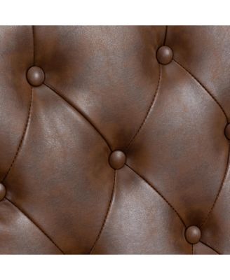 Pu Wood Frame Armchair, Modern Accent Chair Lounge Chair For Living Room