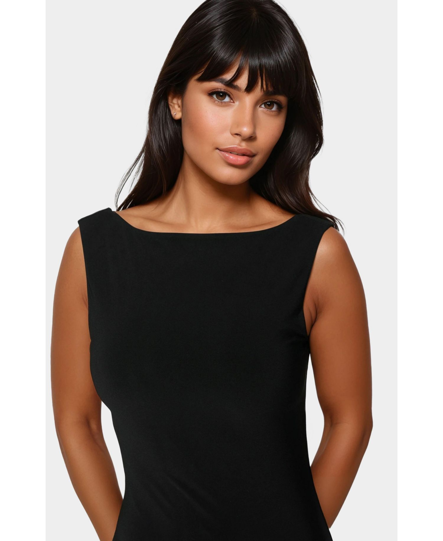 Women's High Neck Open Back Dress