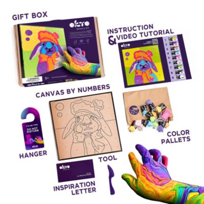 OKTO Air-Dry Clay by Numbers – Bunny (11.4 x 11.4 in)