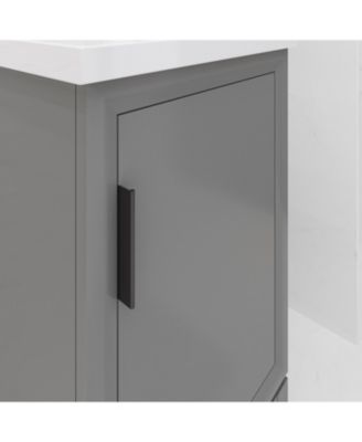 Elsa 20.5 in. W x 16 in. D Bath Vanity in Cashmere Grey with Ceramics Vanity Top in White with White Basin