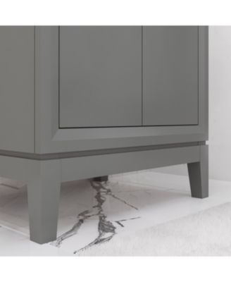 Elise 24.5&amp;#x22; x 18&amp;#x22; Wood Bath Vanity with White Ceramic Vanity Top and Basin