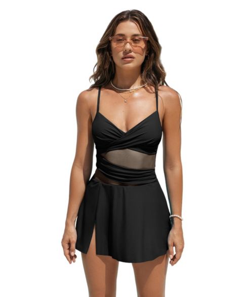 Платья Adjustable, сетка — Cupshe, цвет: Чёрный