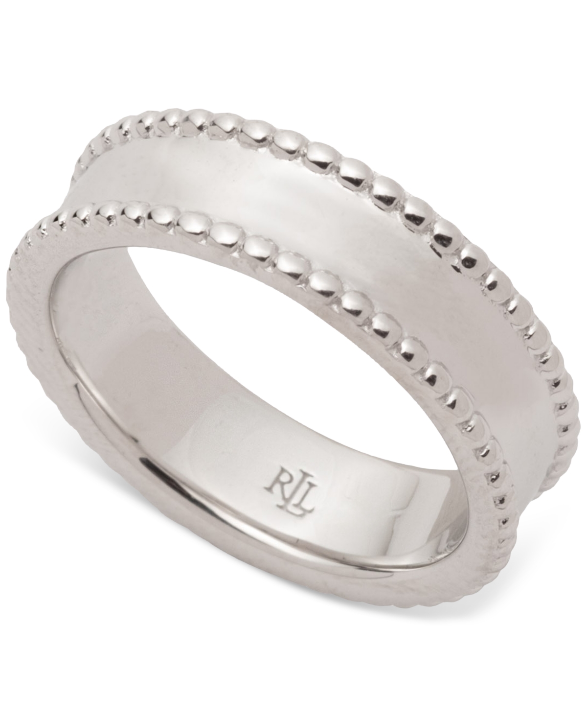 Sterling Silver Band Ring - Rhodium