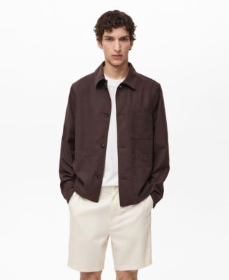 MANGO - Men's Pocket Lyocell Overshirt