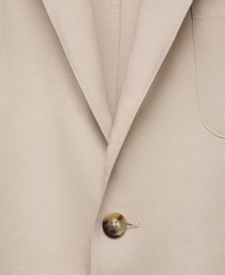 Men's Slim-Fit Linen Jacket