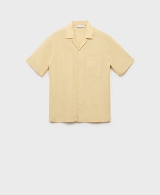 Men's Embroidered Bowling Collar Shirt