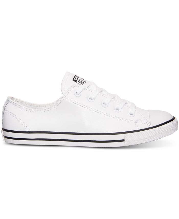 Converse Women's Chuck Taylor Dainty Leather Casual Sneakers from ...